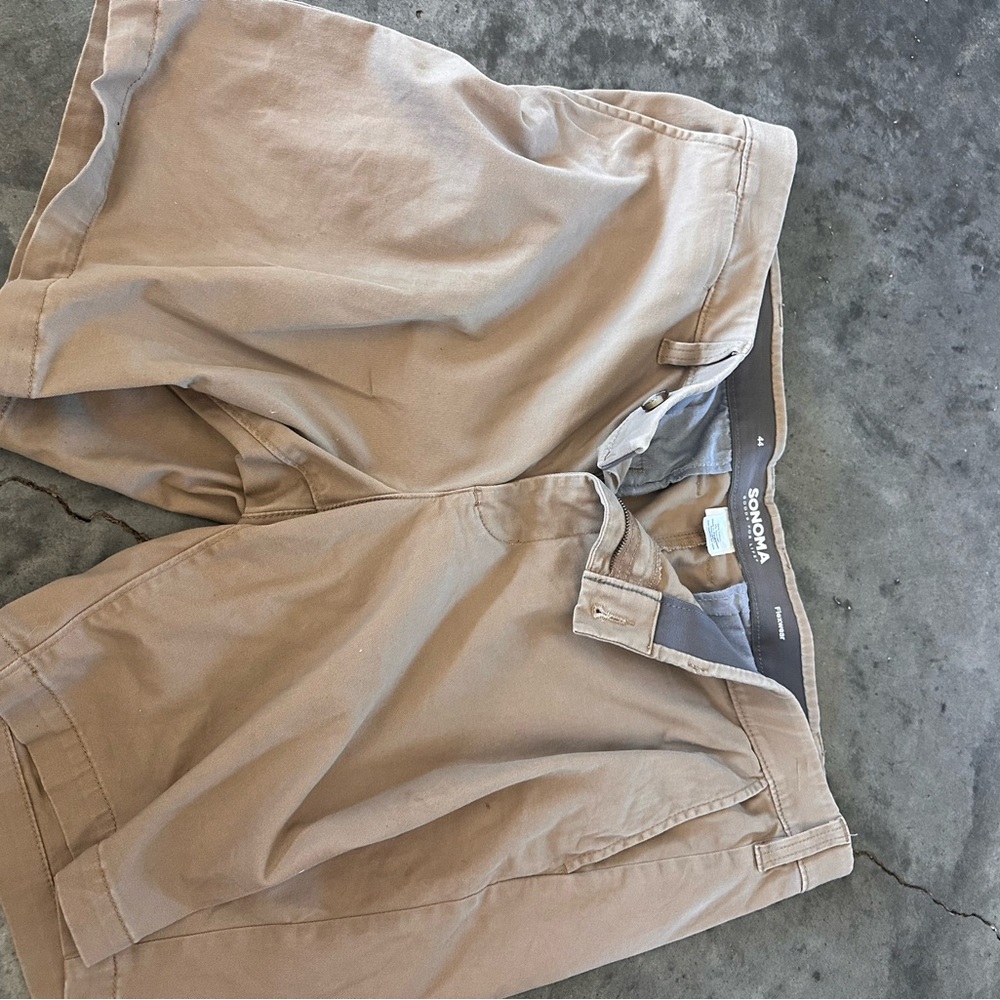 Sonoma Tan Flat Front Men's Shorts